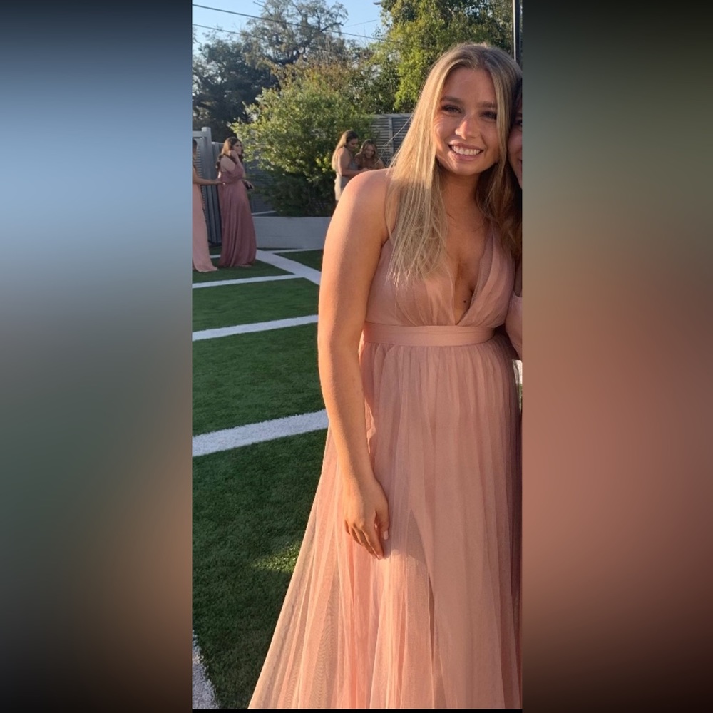 tulle formal maxi dress